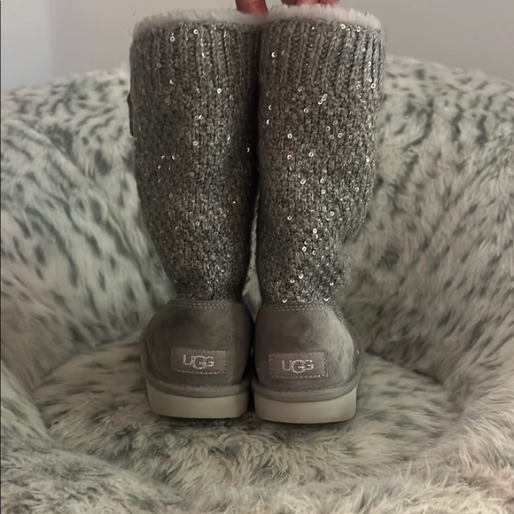 UGG Other - UGG Sparkling Gray Knit Boots